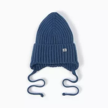 Шапка детская, размер 40-42, синяя