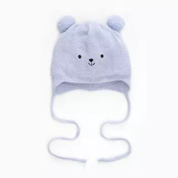 Шапка детская, размер 40-42, голубая
