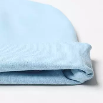 Шапка детская, цвет голубой, размер 46-48 см