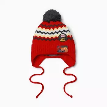 Шапка детская, размер 44, красная