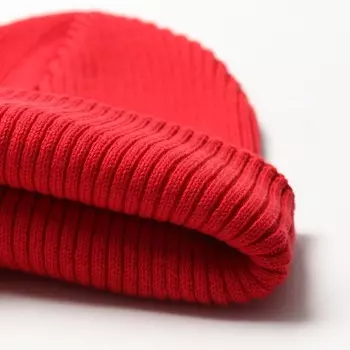 Шапка детская, цвет красный, размер 55-56