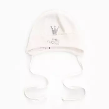 Шапка детская, размер 40-42, молочная