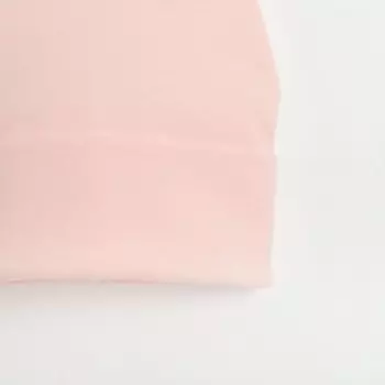 Шапка детская, цвет пудра, размер 46-50