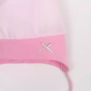 Шапка детская, цвет розовый, размер 44-46