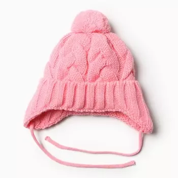 Шапка детская, размер 44-46, розовая