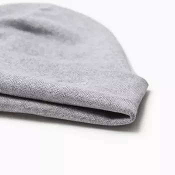 Шапка детская, цвет серый меланж, размер 54-58