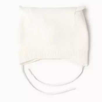 Шапка детская, цвет ванильный, размер 42-44 (6-9 мес)