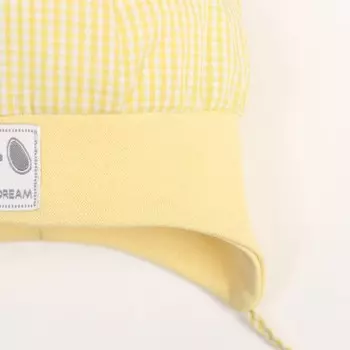 Шапка детская, цвет желтый, размер 42-44