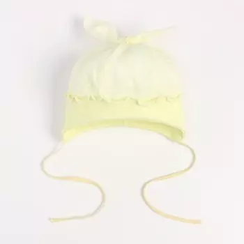 Шапка детская, цвет желтый, размер 44-46
