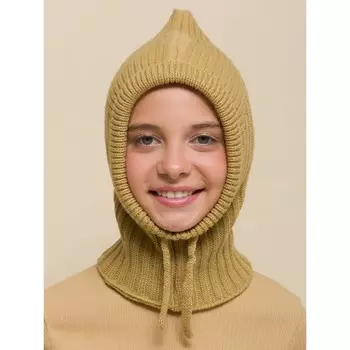 Шапка детская, размер 53-54, цвет бежевый