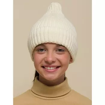 Шапка детская, размер 53-54, цвет молочный