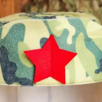 Шапка для бани "Камуфляж" ушанка