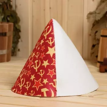 Шапка для бани "СССР" принт