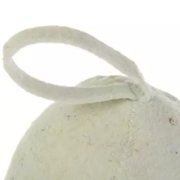 Шапка для бани «Добропаровъ», светлая, войлок