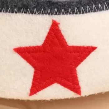 Шапка для бани "Ушанка" со звездой