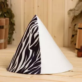 Шапка для бани "Зебра" принт