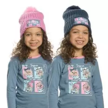 Шапка для девочек, размер 48-50, цвет розовый