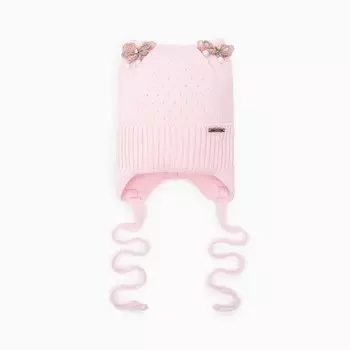 Шапка для девочки А.906, цвет розовый, размер 50-52 (3-5 лет)
