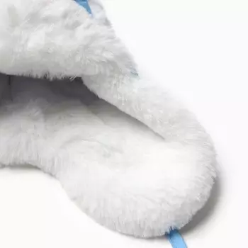 Шапка для девочки, цвет голубой/белый, размер 48