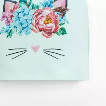 Шапка для девочки, цвет мятный, размер 46-48 (1-2г)