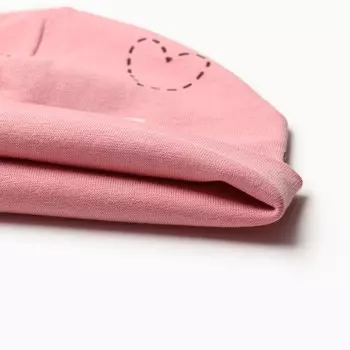 Шапка для девочки, цвет персиковый, размер 50