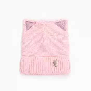 Шапка для девочки, цвет розовый, размер 52-54