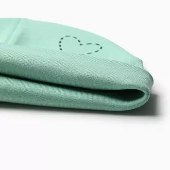 Шапка для девочки, цвет зеленый, размер 52