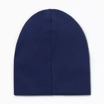 Шапка для девочки "Hello ladies", цвет индиго, размер 46-52