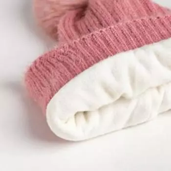 Шапка для девочки MINAKU "Классика" цв.розовый, р-р 50-52