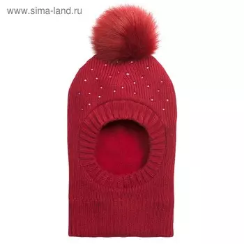 Шапка для девочки, размер 50-51 см, цвет малиновый