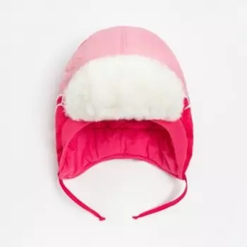 Шапка для девочки "Рики борд" , цвет светло-розовый/розовый, размер 46