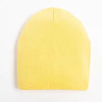 Шапка для девочки вет горчица, размер 53-55