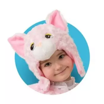 Шапка-маска "Кошечка розовая"