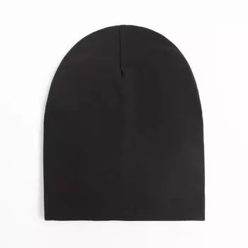 Шапка мужская, цвет черный, р-р 54-58