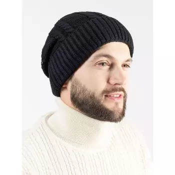 Шапка мужская Isee, размер 52-56, цвет чёрный