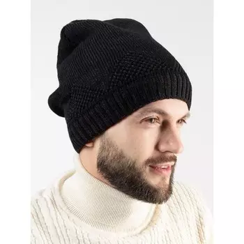 Шапка мужская Isee, размер 52-56, цвет чёрный