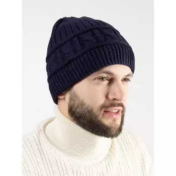 Шапка мужская Isee, размер 52-56, цвет тёмно-синий