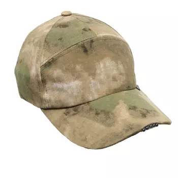 Шапка "Неон" с фонариком, смесовая ткань, мох, размер 59-60