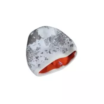 Шапка "Округ", вязаная, демисезонная, серо-белый