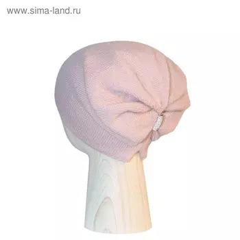 Шапка, one size, цвет жемчужный