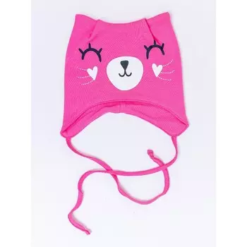 Шапка с ушками детская Batik, размер 49 см, цвет фуксия