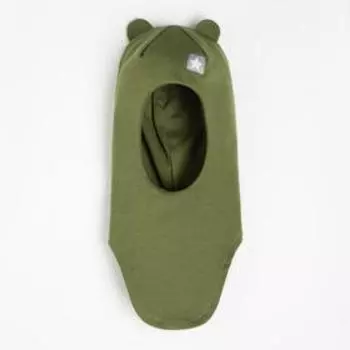 Шапка-шлем детская, размер 42-46, хаки