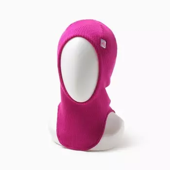 Шапка-шлем для девочки, размер 46-50, малиновая