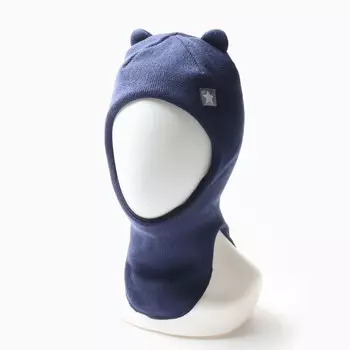 Шапка-шлем для мальчика, размер 42-46, синяя