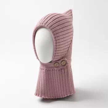 Шапка-шлем детская «Крошка Я», размер 40-42, пудровая