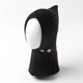 Шапка-шлем детская «Крошка Я», размер 40-42, чёрная