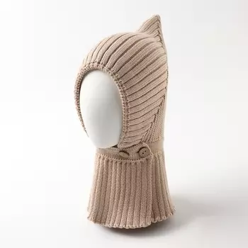 Шапка-шлем детская «Крошка Я», размер 42-44, бежевая