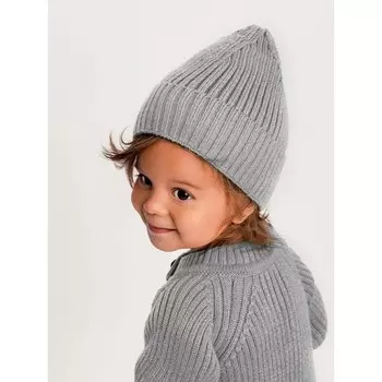 Шапка вязаная детская Pure Love Tot, демисезонная, размер 40-42, цвет серый