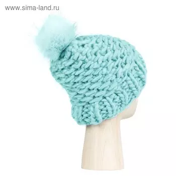 Шапка женская, размер one size, зелёный