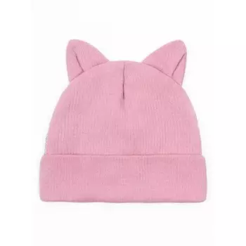Шапочка детская Amarobaby Fashion Cat, размер 42-44, цвет розовый
